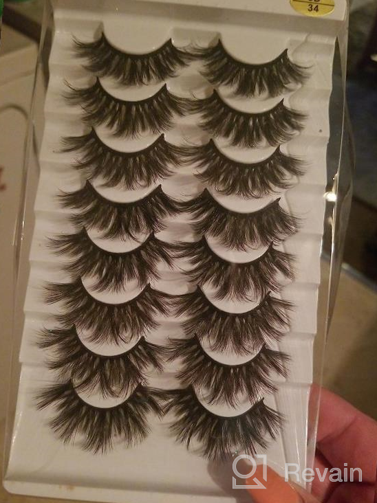 img 1 attached to 8 Pairs Of Long 3D Mink False Eyelashes For Makeup Extension - HBZGTLAD Natural Look (5D30) review by Carron Goebel