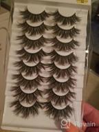 img 1 attached to 8 Pairs Of Long 3D Mink False Eyelashes For Makeup Extension - HBZGTLAD Natural Look (5D30) review by Carron Goebel
