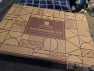 img 1 attached to Premium Wooden Backgammon Set - Classic Board Game For Kids And Adults, With Foldable Design And Strategic Gameplay - Introducing The Woodronic 17 review by Michael Wilder