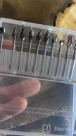 img 1 attached to 8PC Carbide Burr Set 1/4" Shank, Tungsten Double Cut Rotary Die Grinder Bits - Cutting Burrs For Milwaukee, Dewalt And Die Grinder Accessories - Wood Carving Metal Working - Free Screw Extractor Kit review by Will Micheals