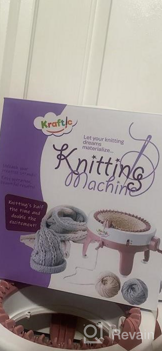 img 1 attached to Get Creative With Kraftic Knitting Craft Machine: 40-Needle Knitting Loom Kit Comes With Yarn And Needle! review by Jaime Benenati