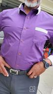 img 1 attached to Casual Cotton Button Sleeve Men's Shirts by Tinkwell review by Eric Schwalbe
