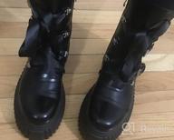 img 1 attached to Vivianly Lace-Up Platform Ankle Booties With Zipper For Women - Comfortable And Stylish Flat Boots review by Micheal Looney