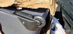 img 7 attached to Набор вертикальных чемоданов Rockland Journey Softside, синий, 4 предмета (14/19/24/28)
