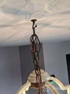 img 1 attached to Rustic Orb Chandelier With Adjustable Height - TZOE 4-Light Metal Vintage Chandelier For Dining Room, Living Room, And Kitchen review by Steve Snyder