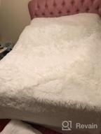 img 1 attached to 🛏️ LIFEREVO Aqua Twin Luxury Shaggy Plush Duvet Cover: Ultra Soft Crystal Velvet Mink Reverse with Hidden Zipper Closure - Premium Quality! review by Jordan Epps