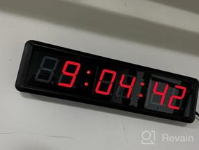 img 8 attached to Оптимизируйте свои тренировки с помощью спортивного таймера Seesii: универсальные интервальные часы с ультрачетким светодиодом и пультом дистанционного управления