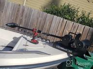 img 1 attached to AQUOS Haswing Black Cayman 24V 80LBS Bow Mount Trolling Motor: The Ultimate Fishing Companion With Remote And Foot Control, Quick Release Bracket And Versatile Salt/Freshwater Use review by Johnny Price