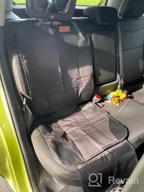 img 1 attached to Protect Your Car Seats With Siivton Car Seat Protectors - Ideal For Child Car Seats, Leather And Fabric Seats, 2 Mesh Pockets, Non-Slip Backing, Protects From Baby Or Pet Mess (2 Pack) review by Jason Clemons