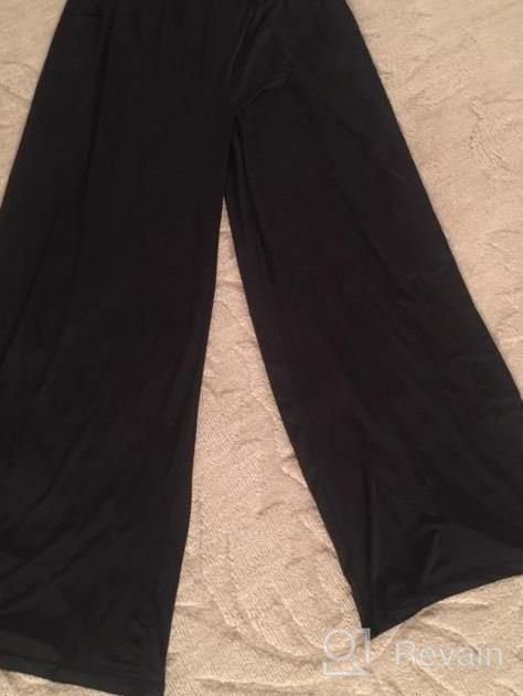 img 1 attached to 👖 Stylish Palazzo Pants for Women with Pockets - Explore a Range of Colors, Prints, and High-Waisted Wide-Legged Designs review by Sam Pullen