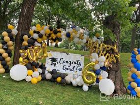 img 5 attached to Golden Celebration: 40 Inch Number 1 Balloon With Balloon Set For 1St Birthday And Anniversary Parties