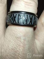 img 1 attached to 🔨 Stainless Steel Norse Viking Spinning Rings - Customizable Fidget Band Ring for Men and Women, Ideal for Anxiety Relief - FaithHeart review by Michael Altayeb
