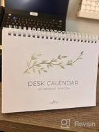 img 1 attached to 2023 Small Desk Calendar With Stickers - October 2022 To June 2024 - 6" X 8" Flip Desktop Organizer For Easy Organization - Beautiful Greenery Design review by Jamie Behm
