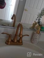 img 1 attached to 🚰 TRUSTMI Brushed Gold Bathroom Faucet: 2 Handle Lavatory Sink Faucet with Pop Up Drain and Water Supply Lines review by Kyam Deriphonse