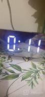img 1 attached to Loud Digital Alarm Clock For Heavy Sleepers - 8.7" LED Display, USB Charger, 7-Level Brightness & Volume, Snooze & DST | Bedroom/Bedside Dual Alarm Clock For Adults & Teens. review by James Arellano
