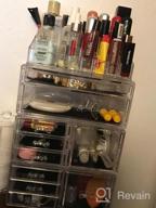 img 1 attached to Large 10-Drawer Makeup Organizer & Jewelry Display Box - InnSweet Vanity Storage Solution For Cosmetics, Clear review by Alexis Brown