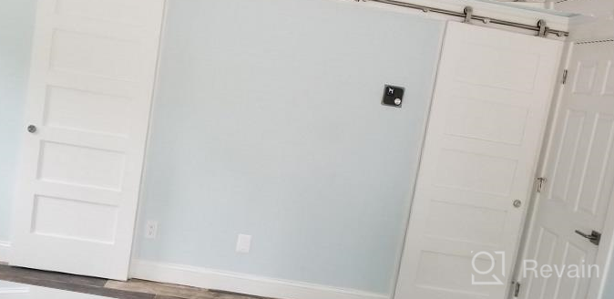 img 1 attached to Transform Your Closets With DIYHD 5FT Stainless Steel Bi-Parting Barn Door Hardware Kit review by Todd Nordine