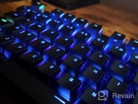 img 7 attached to Razer PBT Keycap + Набор для обновления спирального кабеля: прочный двойной PBT - Универсальная совместимость - Инструмент для снятия колпачка и стабилизаторы - Тактическая спираль и дизайн - Оптоволоконный кабель в оплетке - Классический черный