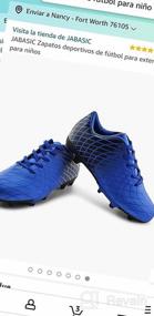 img 6 attached to Enhanced Performance: JABASIC Outdoor Soccer Athletic Football Girls' Shoes