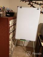 img 1 attached to Large Rolling Whiteboard On Wheels: 48X36 Inches, Double-Sided Magnetic Dry Erase Board With Height Adjustable Stand For Home & Office Use review by Ryan Gilliam