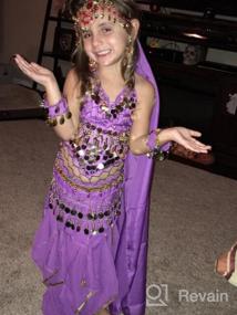 img 6 attached to Girls Genie Arabian Princess Belly Dance Costume For Halloween India