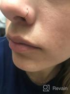 img 1 attached to Titanium Body Piercing Rings For Nose, Ear, Lip, And Septum - High Grade 23, 14 Different Sizes And 5 Plating Options For Ultimate Style - Available In 20G To 10G review by Veronica Fermin