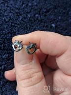 img 1 attached to Hypoallergenic Tiny Stud Earrings for Girls - Pack of 2 Pairs review by Aida Plata