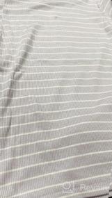 img 5 attached to Пижамный комплект AVAUMA для малышей в рубчик с рисунком в полоску для плотного прилегания к одежде для сна, идеально подходит для повседневного ношения