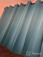 img 1 attached to Turquoize Solid Blackout Drapes, Room Darkening, Burgundy, Themal Insulated, Grommet/Eyelet Top, Nursery/Living Room Curtains Each Panel 42" W X 84" L (Set Of 2 Panels) review by Brian Messerly