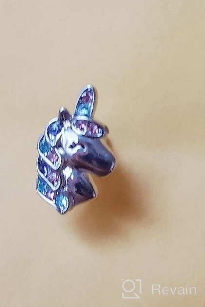 img 1 attached to Shonyin Silver Unicorn Earrings - Hypoallergenic Jewelry Gift for Girls and Women, ideal for Back to School, Birthdays, Christmas review by Leah Singh