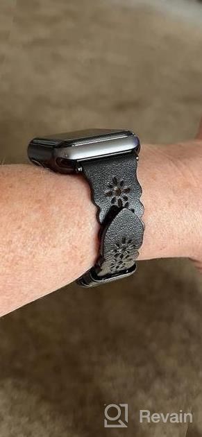 img 1 attached to Upgrade Your Apple Watch With Bandiction'S Genuine Leather Bands - Compatible With Multiple IWatch Models review by Junior Samson