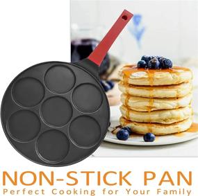 img 1 attached to Multi-Functional Pancake Griddle Pan With Bonus Waffle Maker And Silver Dollar Pancake Features