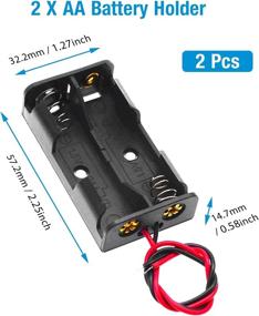 img 1 attached to 8 Pack AA Battery Holder Bundle With Wire - 1.5V, 3V, 4.5V & 6V Holders By QTEATAK