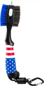 img 3 attached to USA Flag Design Magnetic Golf Brush Clip - Foretra'S Practical Tool For All Golfers