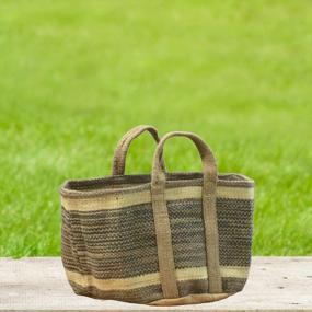 img 2 attached to 5 Woven Jute Baskets: Perfect For Storing Shoes, Blankets, Toys & More!