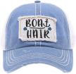 women's vintage embroidered mesh baseball cap - mirmaru snapback trucker hat logo