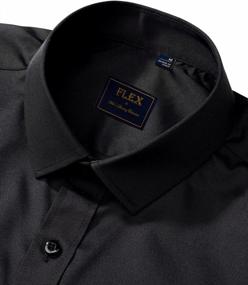img 2 attached to J.Ver Men'S Wrinkle-Free Solid Dress Shirt With Long Sleeves And Stretch Fabric - Perfect For Business Casual Or Formal Occasions - Button Down Design