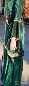 img 7 attached to Frawirshau Velvet Queen Dresses 👗 - Women's Renaissance Costume Medieval Dress