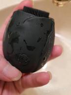 img 1 attached to Electric Facial Cleansing Brush For Women & Men - Food Grade Silicone, Waterproof Face Scrubber With Wireless Charging And Smart Timer - Gentle Exfoliating And Massaging. review by Steven Lane