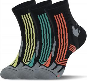 img 4 attached to Moisture-Wicking Padded Low-Cut Running Socks By Hylaea Athletic