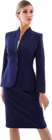 img 3 attached to Get A Perfectly Professional Look With Marycrafts Women'S Formal Business Suit Set