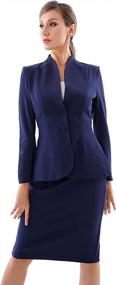 img 4 attached to Get A Perfectly Professional Look With Marycrafts Women'S Formal Business Suit Set