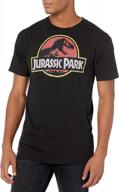 🦖 authentic jurassic park black medium t-shirt: timeless design & perfect fit logo