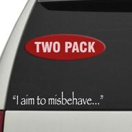 🔥 firefly & serenity quote - nathan fillion decals sticker set by signage cafe: 'i aim to misbehave' логотип