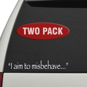 img 1 attached to 🔥 Firefly & Serenity Quote - Nathan Fillion Decals Sticker Set by Signage Cafe: 'I Aim to Misbehave'