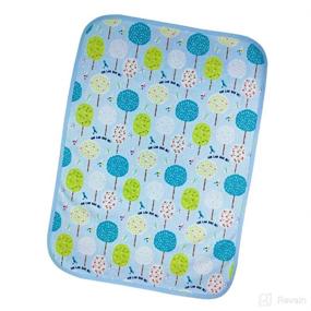 img 3 attached to 2-Pack Babyfriend Reusable Changing Pad - Portable Play Mat Liner for Diaper Changes, Waterproof & Travel-Friendly - Ideal for Home, Bed, Play and Stroller Use - For Babies