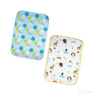 2-pack babyfriend reusable changing pad - portable play mat liner for diaper changes, waterproof & travel-friendly - ideal for home, bed, play and stroller use - for babies logo