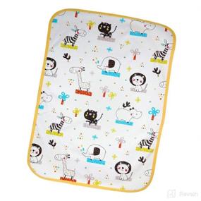 img 2 attached to 2-Pack Babyfriend Reusable Changing Pad - Portable Play Mat Liner for Diaper Changes, Waterproof & Travel-Friendly - Ideal for Home, Bed, Play and Stroller Use - For Babies