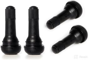 img 4 attached to Circuit Performance 30mm Black Rubber Valve Stems TR413 (Set of 4) – Enhanced SEO