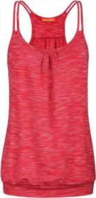 img 3 attached to Blevonh Women'S Spaghetti Strap Racerback Sports Cami Tank Tops With Scoop Neck